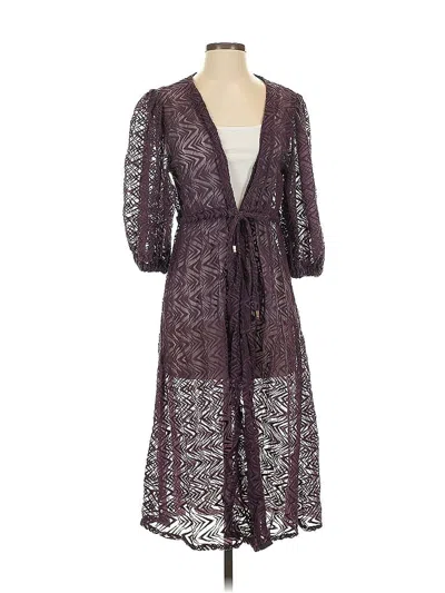 Pre-owned Assorted Brands Kimono In Purple