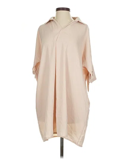 Pre-owned Assorted Brands Kimono In Tan