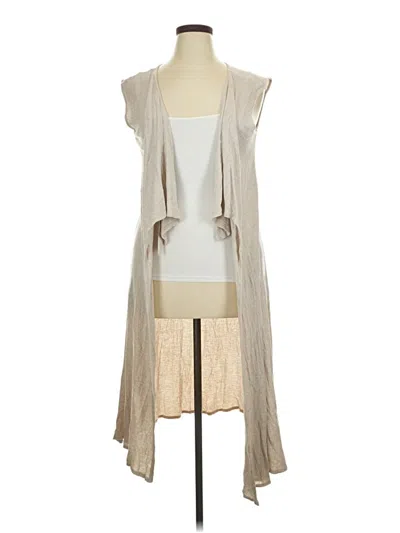 Pre-owned Assorted Brands Kimono In Tan