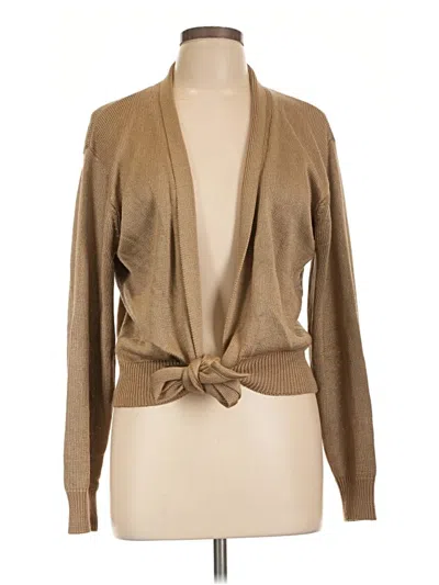 Pre-owned Assorted Brands Kimono In Tan