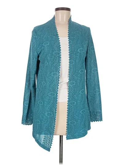 Pre-owned Assorted Brands Kimono In Teal