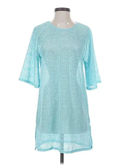 Pre-owned Assorted Brands Kimono In Teal