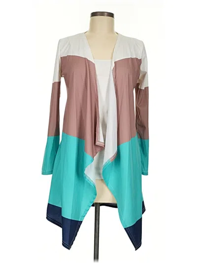 Pre-owned Assorted Brands Kimono In Teal