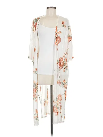 Pre-owned Assorted Brands Kimono In White
