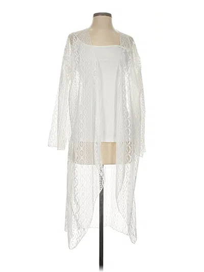 Pre-owned Assorted Brands Kimono In White