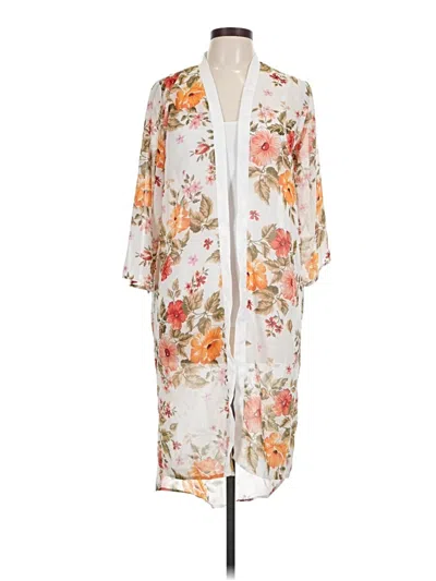 Pre-owned Assorted Brands Kimono In White