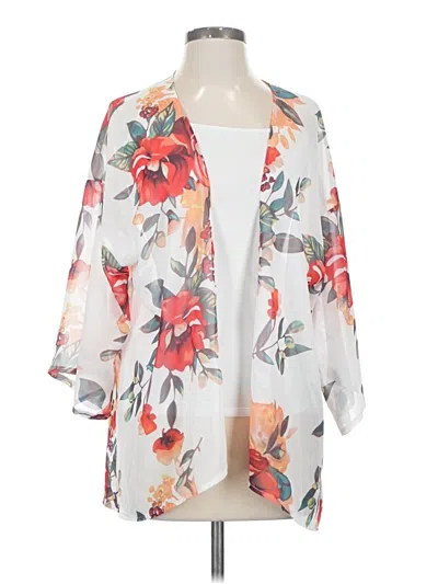 Pre-owned Assorted Brands Kimono In White