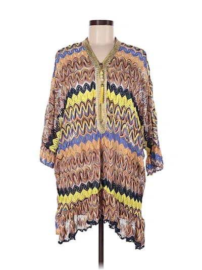 Pre-owned Assorted Brands Kimono In Yellow