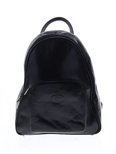 Pre-owned Assorted Brands Leather Backpack In Black