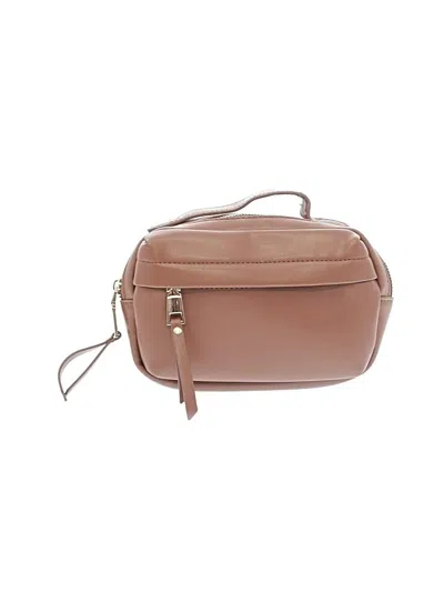 Pre-owned Assorted Brands Leather Belt Bag In Tan