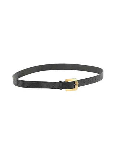Pre-owned Assorted Brands Leather Belt In Black