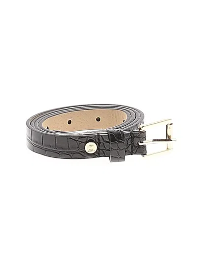 Pre-owned Assorted Brands Leather Belt In Black