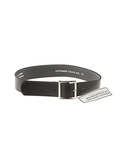 Pre-owned Assorted Brands Leather Belt In Black