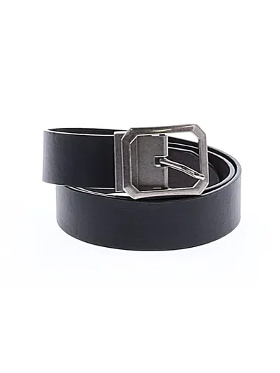 Pre-owned Assorted Brands Leather Belt In Black
