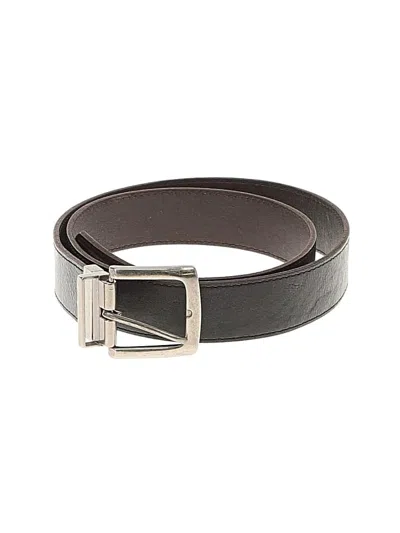 Pre-owned Assorted Brands Leather Belt In Black
