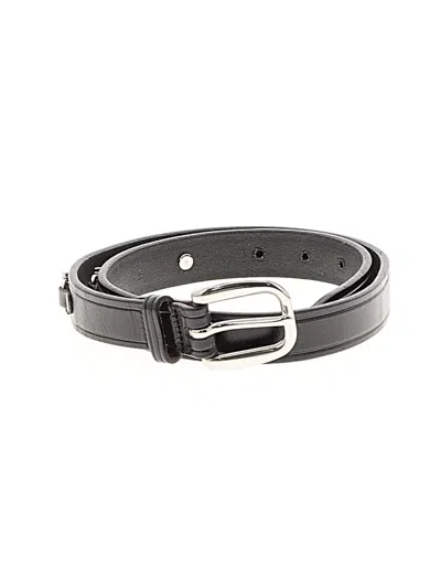 Pre-owned Assorted Brands Leather Belt In Black