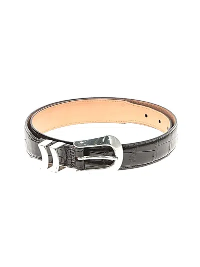 Pre-owned Assorted Brands Leather Belt In Black