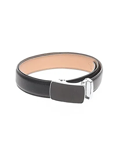 Pre-owned Assorted Brands Leather Belt In Black