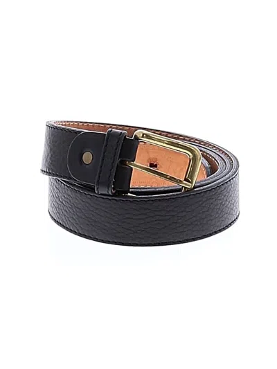 Pre-owned Assorted Brands Leather Belt In Black