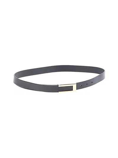 Pre-owned Assorted Brands Leather Belt In Black
