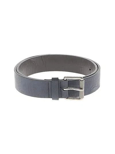 Pre-owned Assorted Brands Leather Belt In Blue