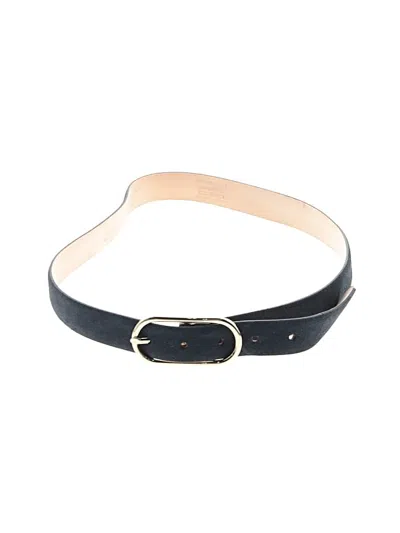 Pre-owned Assorted Brands Leather Belt In Blue