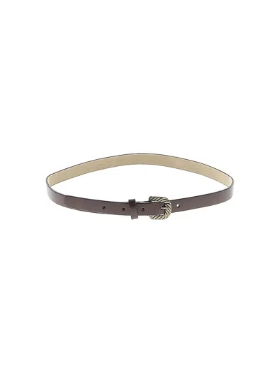 Pre-owned Assorted Brands Leather Belt In Brown