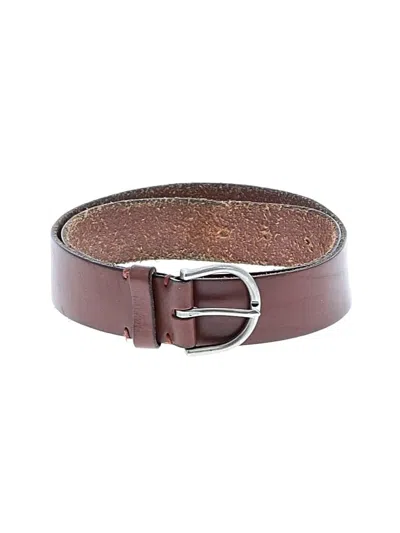 Pre-owned Assorted Brands Leather Belt In Brown