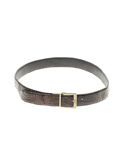 Pre-owned Assorted Brands Leather Belt In Brown