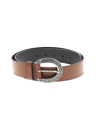 Pre-owned Assorted Brands Leather Belt In Brown