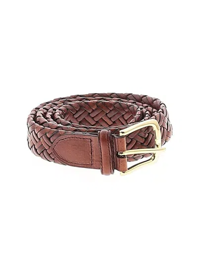 Pre-owned Assorted Brands Leather Belt In Brown