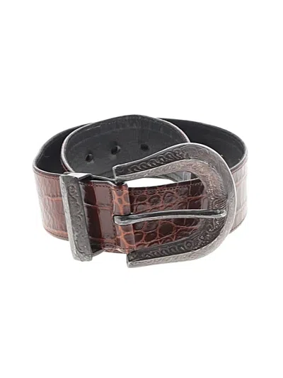 Pre-owned Assorted Brands Leather Belt In Brown