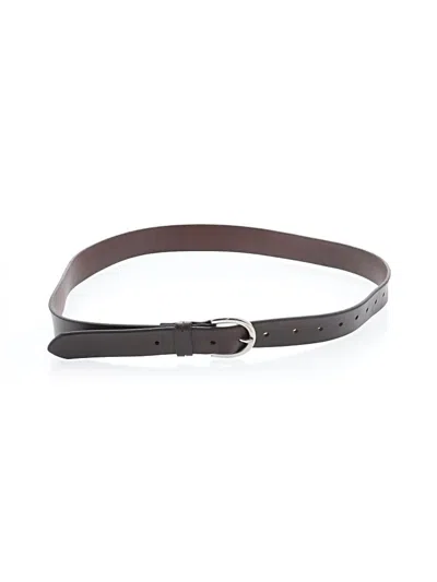 Pre-owned Assorted Brands Leather Belt In Brown