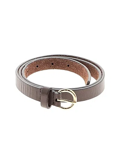 Pre-owned Assorted Brands Leather Belt In Brown