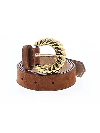 Pre-owned Assorted Brands Leather Belt In Brown
