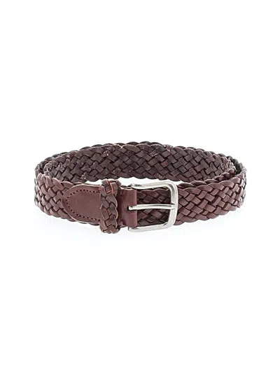 Pre-owned Assorted Brands Leather Belt In Brown