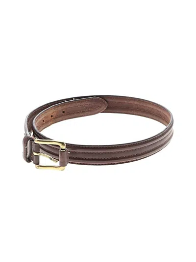 Pre-owned Assorted Brands Leather Belt In Brown