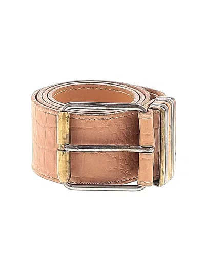 Pre-owned Assorted Brands Leather Belt In Brown