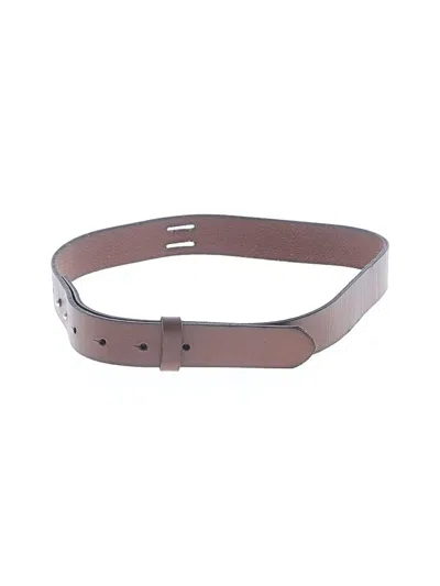 Pre-owned Assorted Brands Leather Belt In Brown