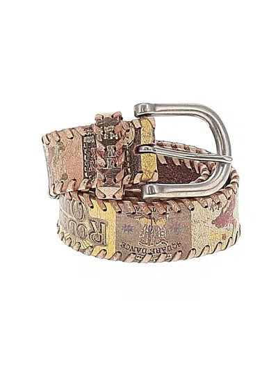 Pre-owned Assorted Brands Leather Belt In Brown