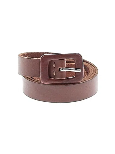 Pre-owned Assorted Brands Leather Belt In Brown