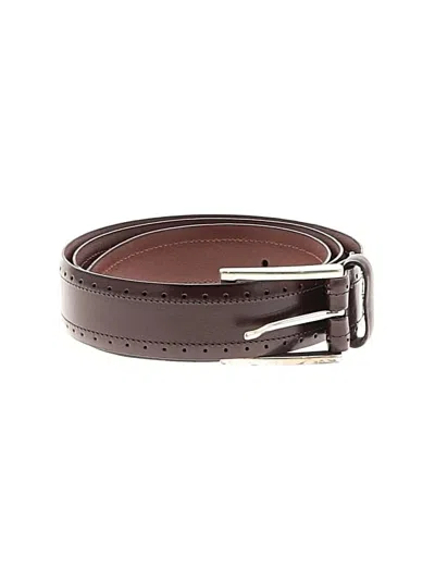 Pre-owned Assorted Brands Leather Belt In Brown