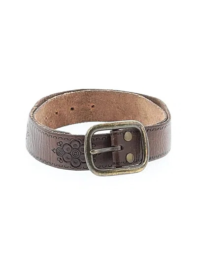 Pre-owned Assorted Brands Leather Belt In Brown