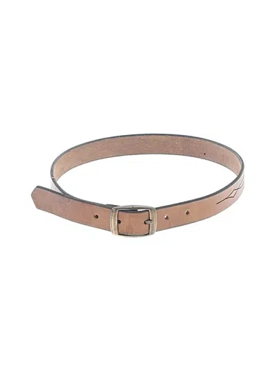 Pre-owned Assorted Brands Leather Belt In Brown