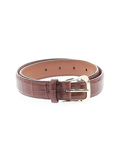 Pre-owned Assorted Brands Leather Belt In Brown