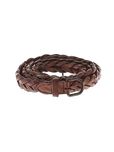 Pre-owned Assorted Brands Leather Belt In Brown