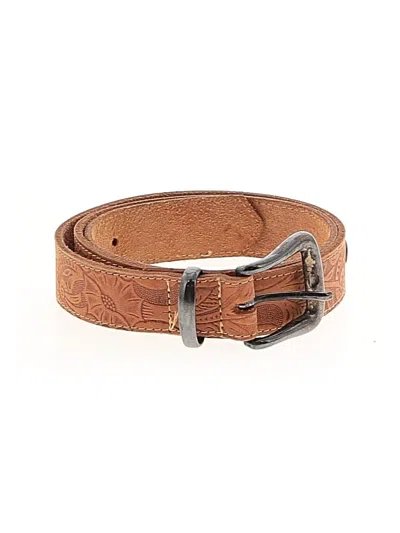 Pre-owned Assorted Brands Leather Belt In Brown