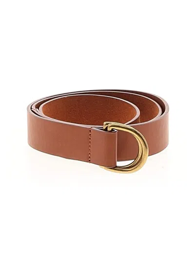 Pre-owned Assorted Brands Leather Belt In Brown