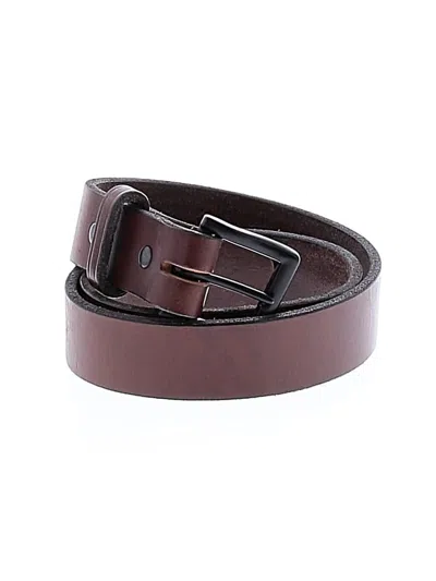 Pre-owned Assorted Brands Leather Belt In Brown