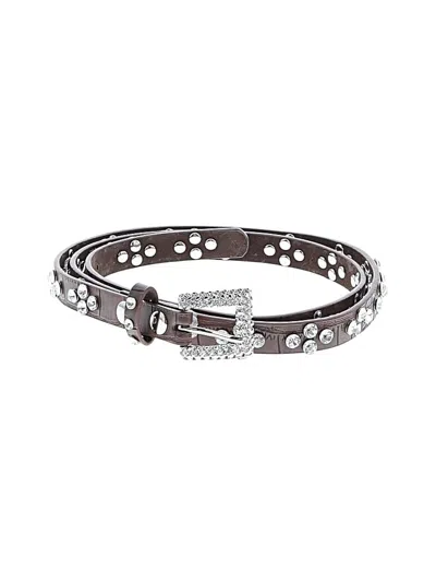 Pre-owned Assorted Brands Leather Belt In Brown